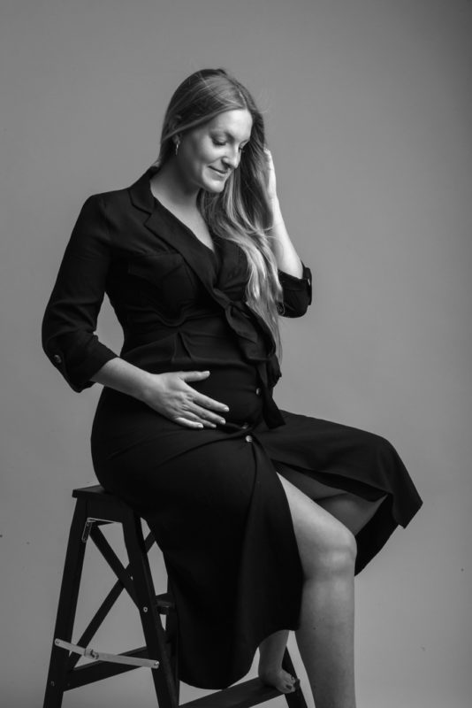 portrait de grossesse fashion